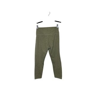 Zobha High Waisted Athletic Leggings Olive Green Heathered‎ Size S